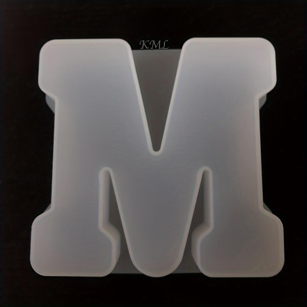 26 Stück Silikonform für englische Buchstaben, 10 Silikonformen für Ziffern, 26 Buchstaben- und Zahlenformen Handgefertigter Buchstaben-Harzguss