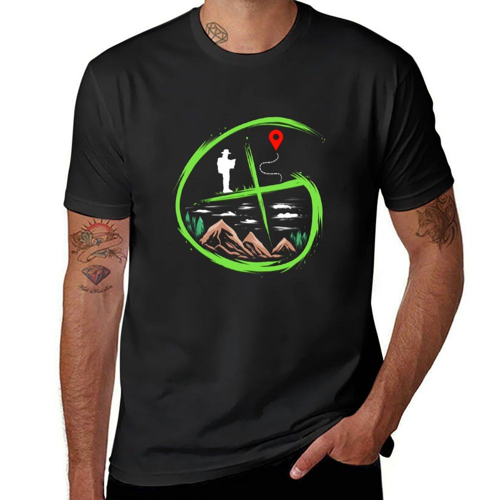 Geocacher Gps Treasure Hunter Expedition Hobby TShirt Funnys Blouse Customs Design Your Own Men T Shirt Harajuku S