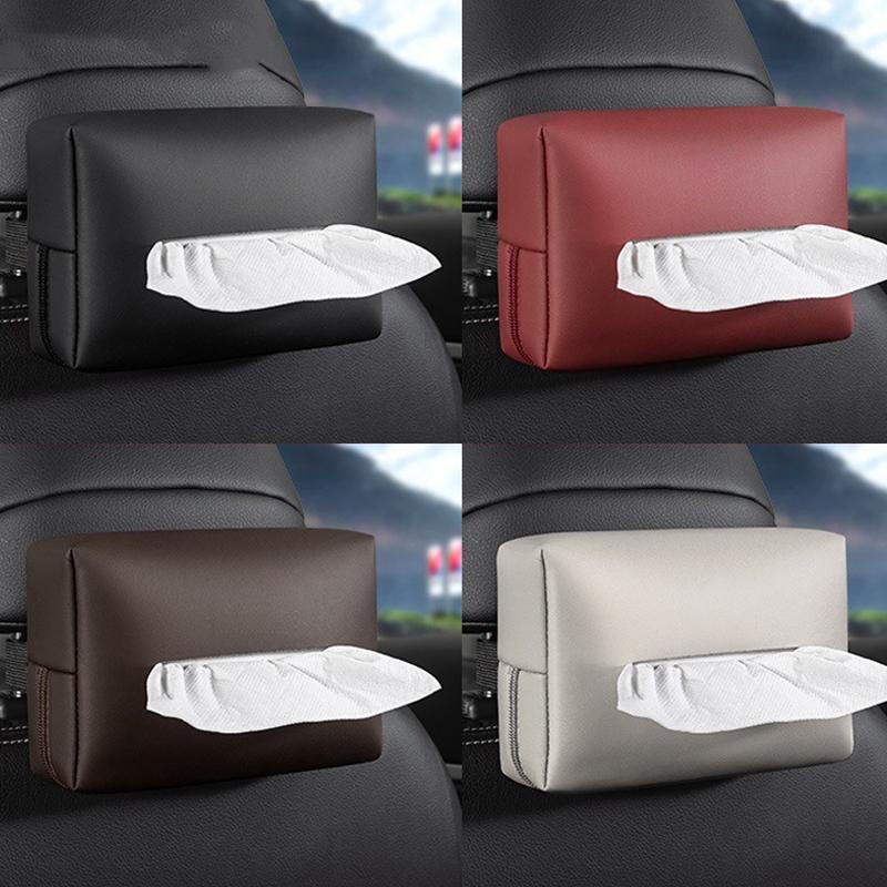 Car Tissue Box, Armrest Box Tissue Pack, Car Seat Back Hanging Type, Sun Visor Tissue Bag, Storage For Car Interior Decoration