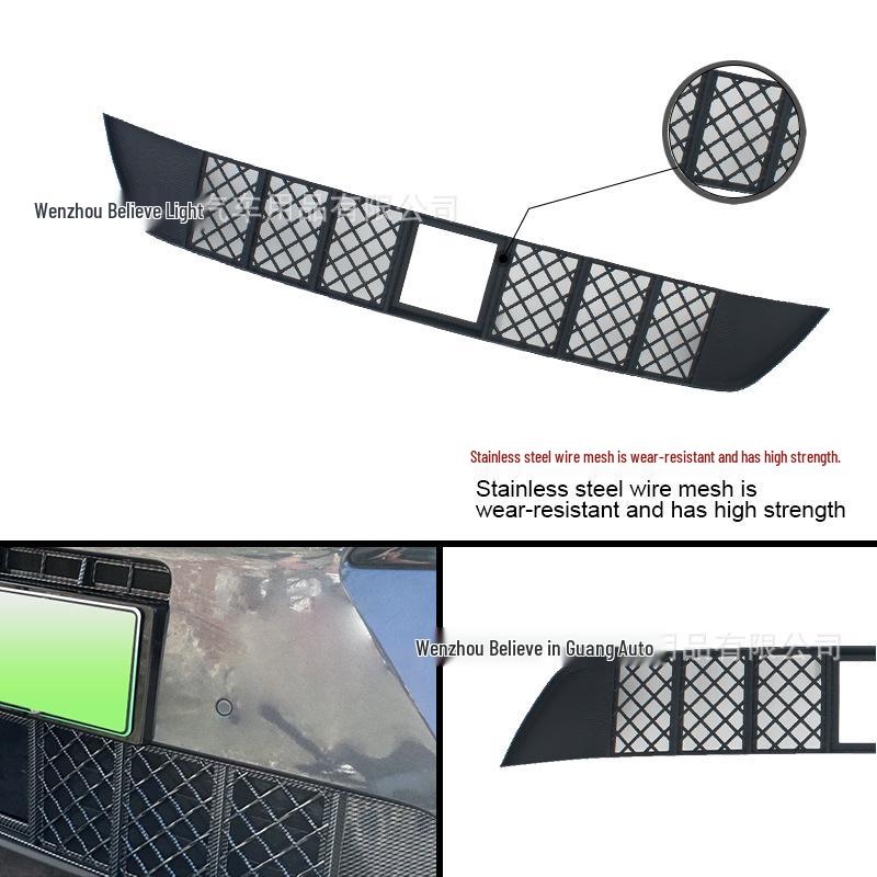 BYD Tang L DMI/EV Front Windshield Insect Net - Black Carbon Fiber Exterior Decor