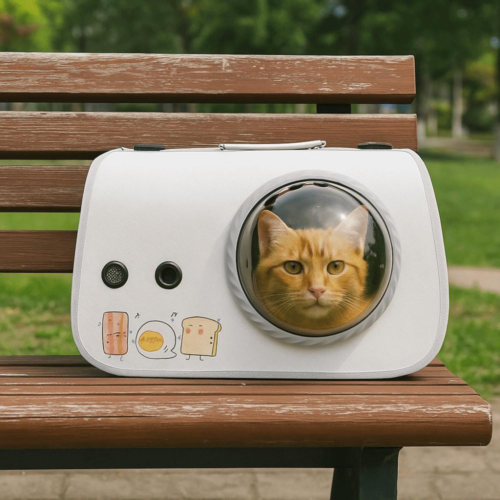 Breathable Space Capsule Pet Carrier Classic Cat Carrying Bag Pet Carry Backpack  Outdoor Travel