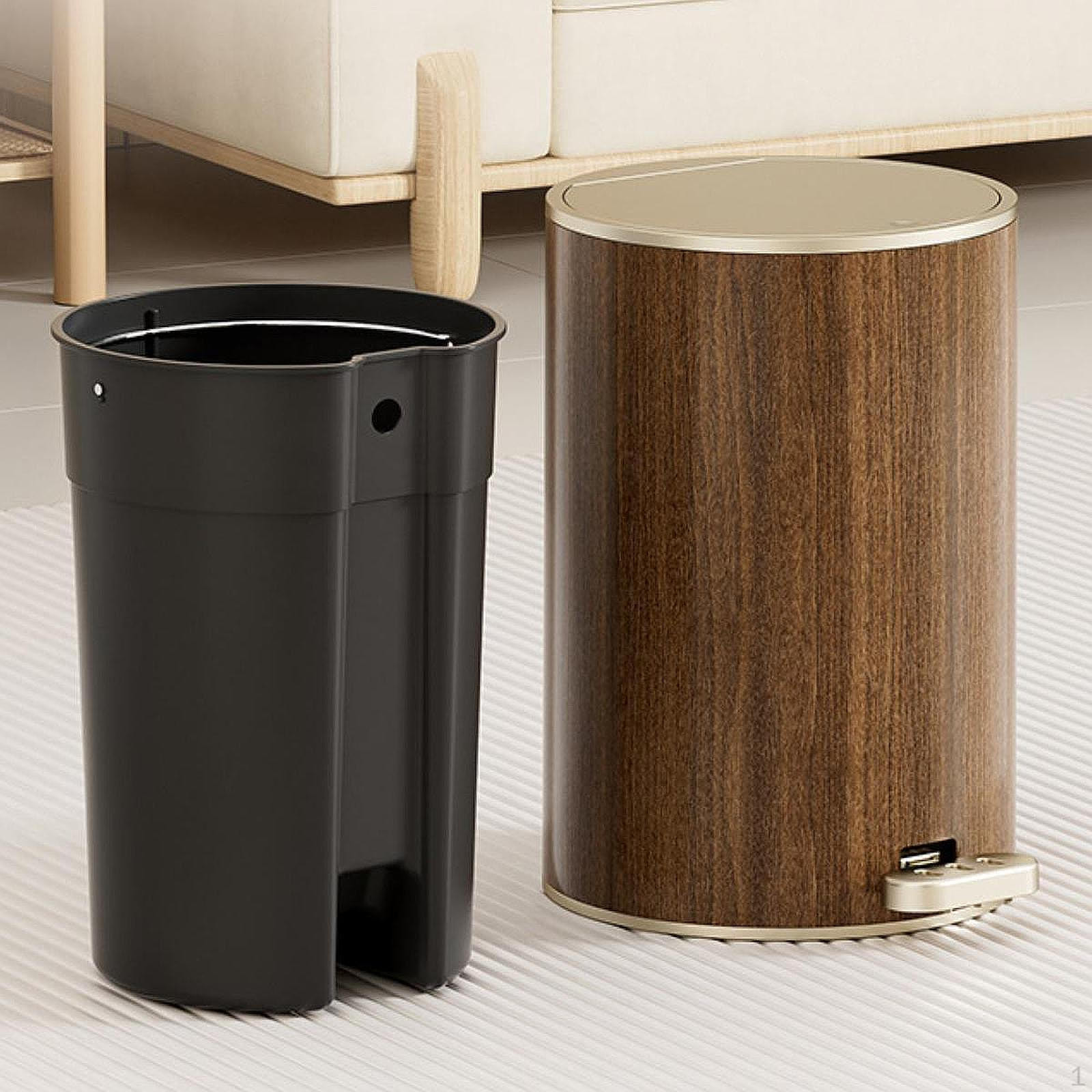 

Мусорное ведро для ванной с крышкой, педалью, мусорное ведро, современная мусорная корзина, кухонная ступенька для 12L