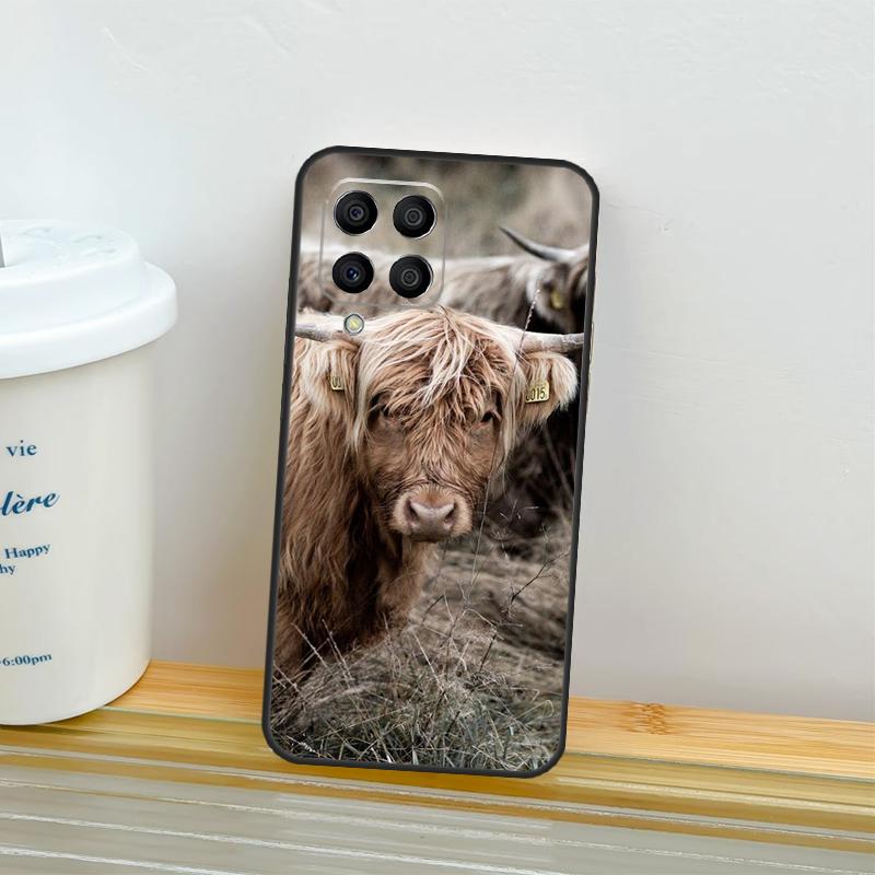 Highland Cow Animal Case For Samsung Galaxy M52 M32 M12 M16 M14 M54 M13 M33 M53 M56 M36 M31 M11 M35 M55 M15 M06