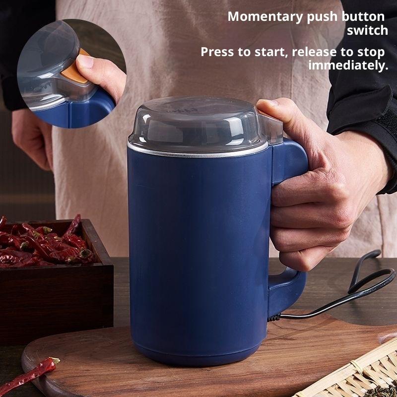 500ml Portable Coffee And Food Grinder 8-Blade Multi-Purpose Fine Crusher Ideal for Pepper Spices - Kitchen Gadget