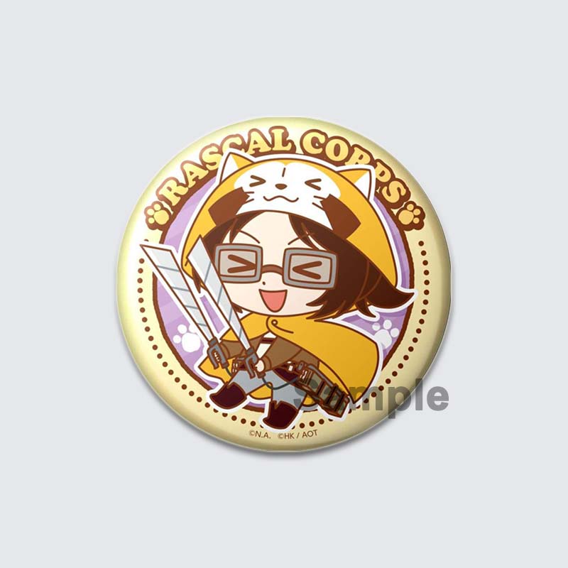 

32/44/58 мм Фанаты Коллекции Аниме Броши Атака титанов Мультфильм Армин Арлерт/Эрен Йегер Значки на лацкан Рюкзак Воротник Значок Ювелирные изделия Подарки 32mm