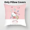 Hello Kitty Plush Pillow Cover With Soft Peach Skin Fabric For Bedroom And Couch Decor