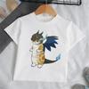 3D Print Cat Pattern Girl T-Shirt Short Sleeve Girls' Summer Clothes Boys Girls Tops Tees Children's T-Shirt Fashion Girl Clothing