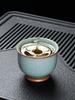 Premium Ceramic Gongfu Tea Cup Yu Porcelain Ice Crack Owner Cup Personal Use High End Tea Set Handmade Chinese Style