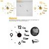 Elegant Large Wall Clock With 3d Stickers And Roman Numerals For Home Decor