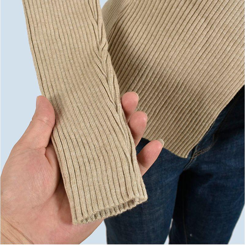 Thick Autumn and Winter Cross V-neck Knit Korean Series Design Sense High Elastic Slim fit Slimming Gyaru Sexy Pullover Top