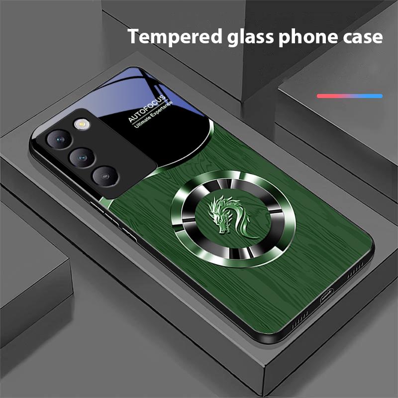 Circle Dragon Für Y72 33S 11 03 36 96 Lite 35 16 Iqoo 12 V40 SE 5G 29 40 21 30 X80 Pro Vivo Hartglas Handyhülle Schwarz