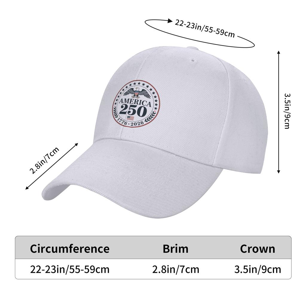 America Year Anniversary Cap Classic Trucker Hat For Unisex Adjustable Casual Headwear