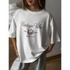 New Fashion Printed Cotton T-shirt European American Fashion Floral Print Short Sleeve Cotton T-shirt Top