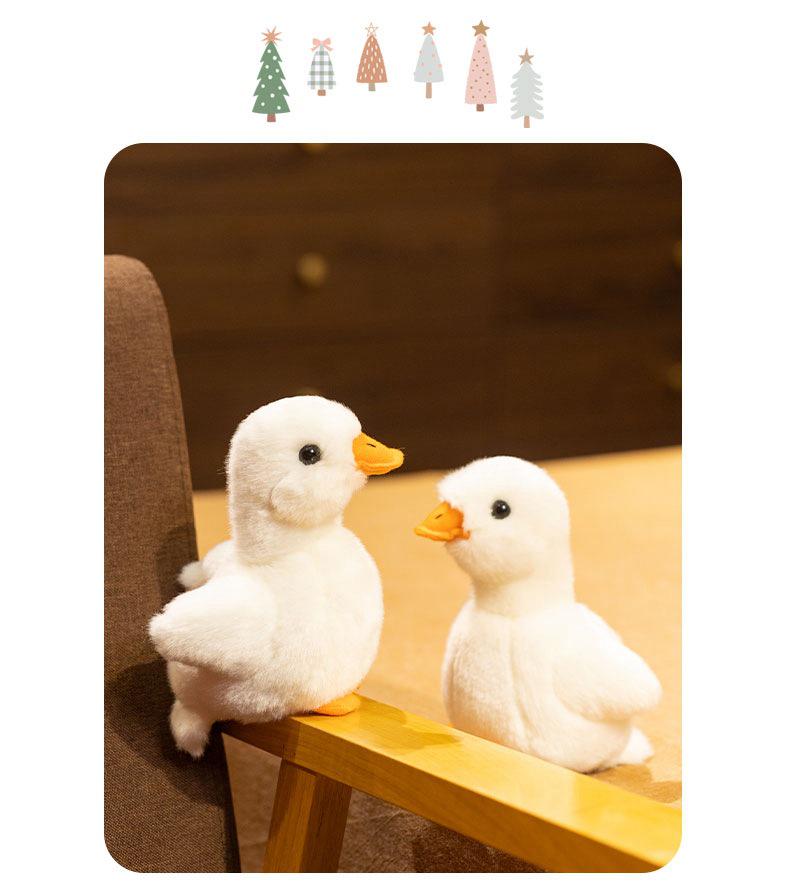 Adorable White Duck Plush Toy - Cloth Doll for Children's Birthdays