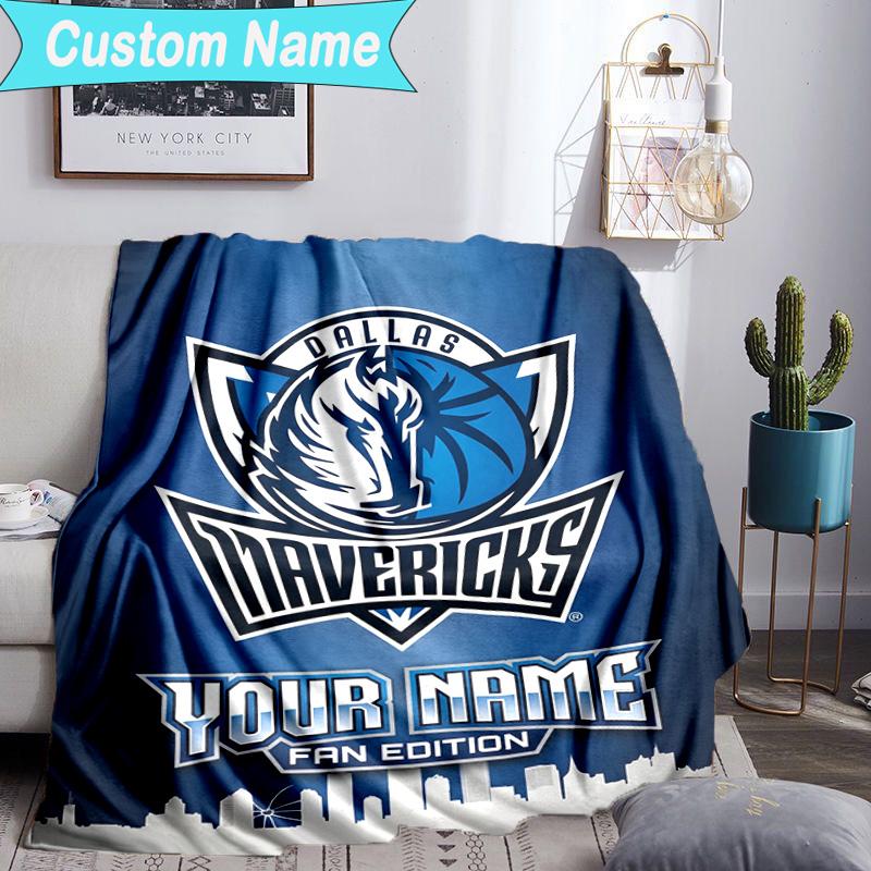 Custom Name Blanket MAVERICKS LOGO Blanket Bedding Blanket for Travel, Camping, Living Rooms, Offices, Sofas, Fan Christmas gift