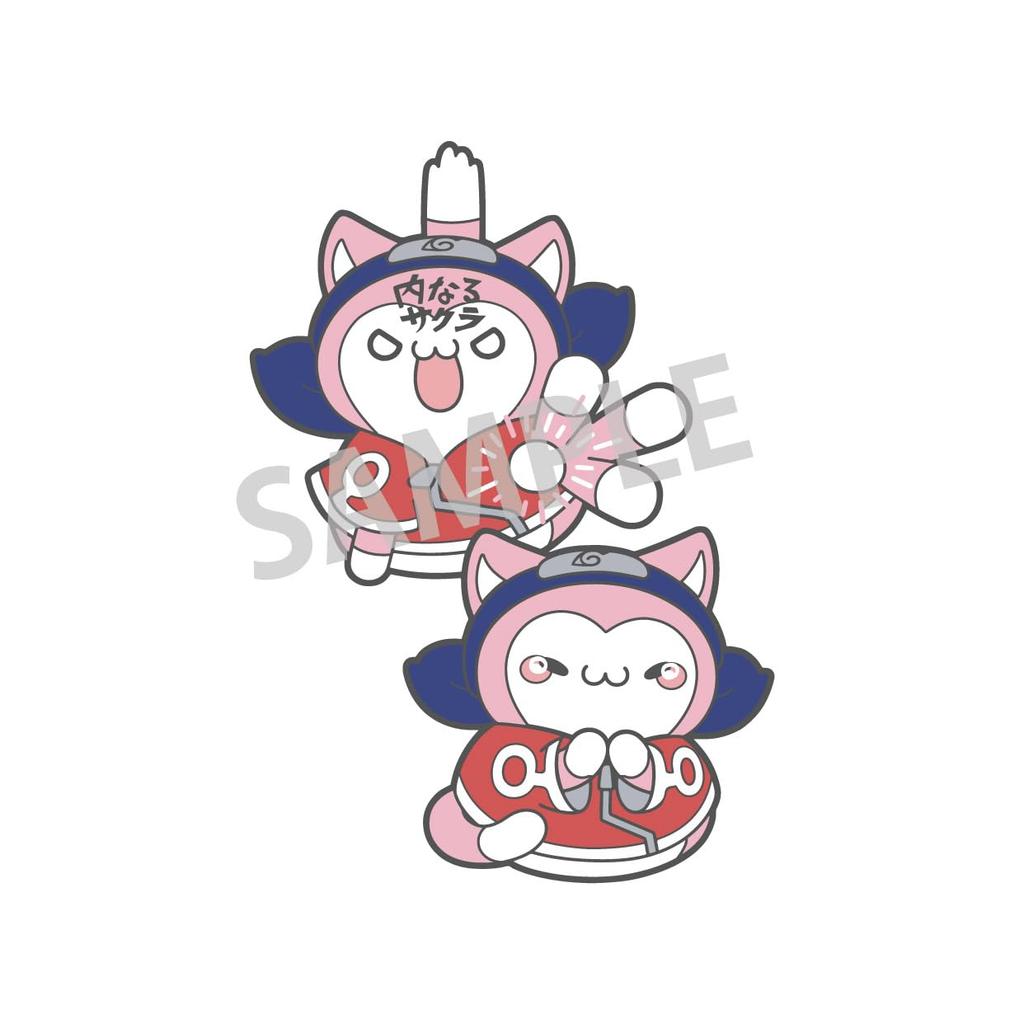 MEGA CAT PROJECT NARUTO Pins Collection Haruno Sakura 55mm PVC painted pin Nyarto! Approx.