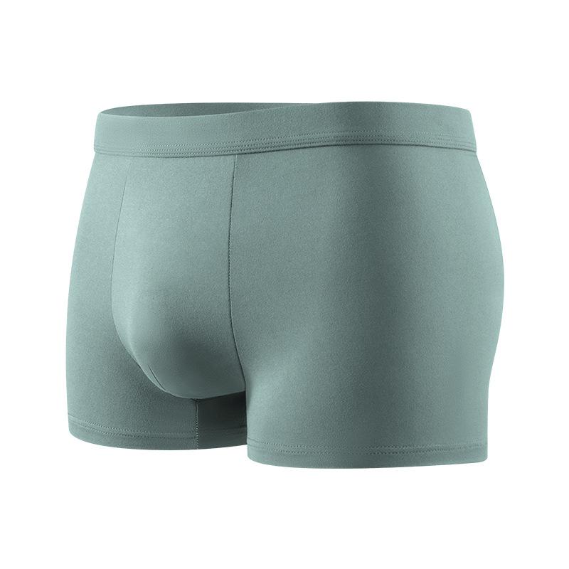 Men's Plus Size New Solid Color Antibacterial Skin-friendly Comfortable Cool Breathable Mid Waist Underwear