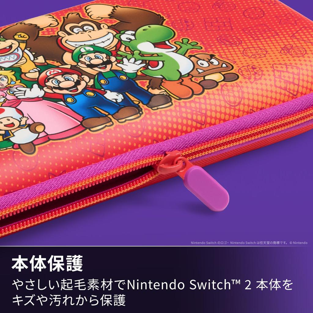 Licensed PowerA Slim Case for Nintendo Switch 2 Mario Friends [Nintendo Product] – & NSCS0550JP-01 [2-Year Warranty]
