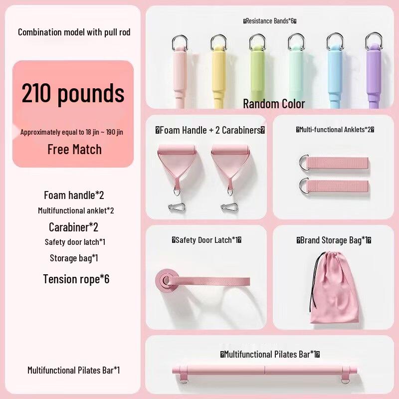 Adjustable Resistance Band Set for Home Fitness