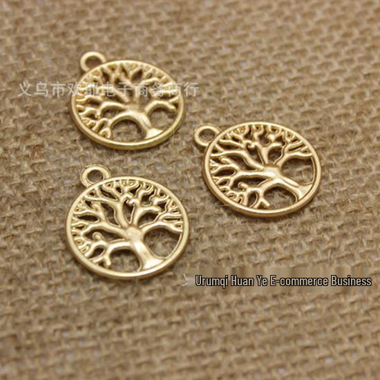 

Круглая подвеска-дерево для украшений своими руками, 24x20 мм, ожерелье цвета античной бронзы/меди, ZAKKA 1436