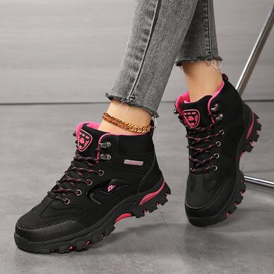 Travel Sports Hiking Shoes Women's High-top Men's High-top Men's Outdoor Large-size Hiking Shoes Autumn and Winter