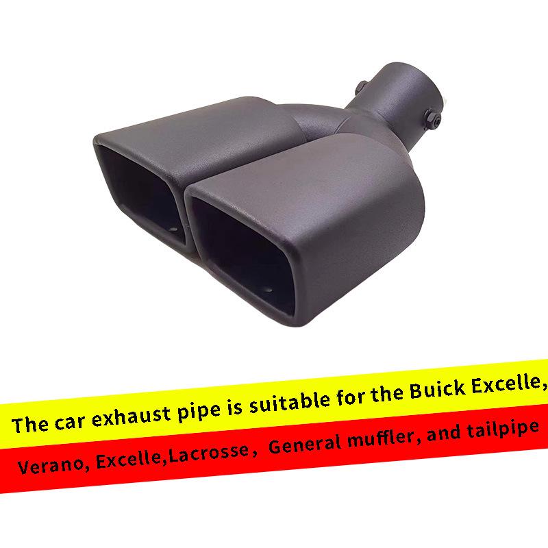 Matte Black Double Outlet Bent Stainless Steel Tailpipe for CHR 18-20, Prius, IZOA, Escort