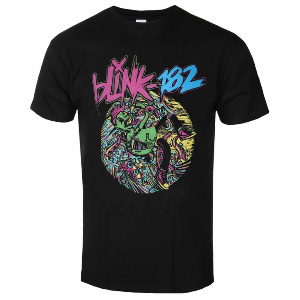 Blink182 Bones Pattern Printed Pop Punk Band Tshirt In Street Hiphop Style Suitable For Both Unisex And Unisex