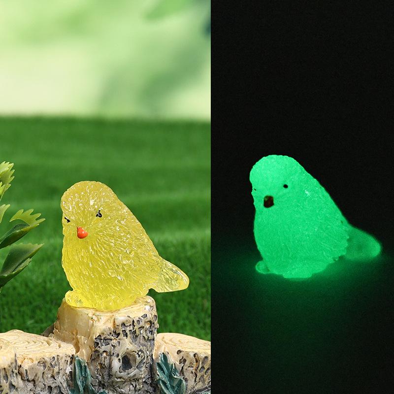 

Luminous Bird Resin Ornament: Creative Landscaping Accessory