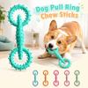 TPR Dog Pull Ring Chew Sticks Safety Teething Toy Creativity Puppy Chewing Toy Dog Boredom Toys