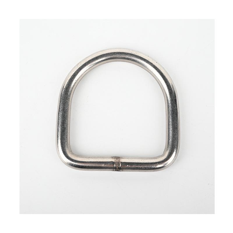 Stainless Steel D-Ring Handbag Hardware, Semi-Circular D-Shaped Extension Buckle