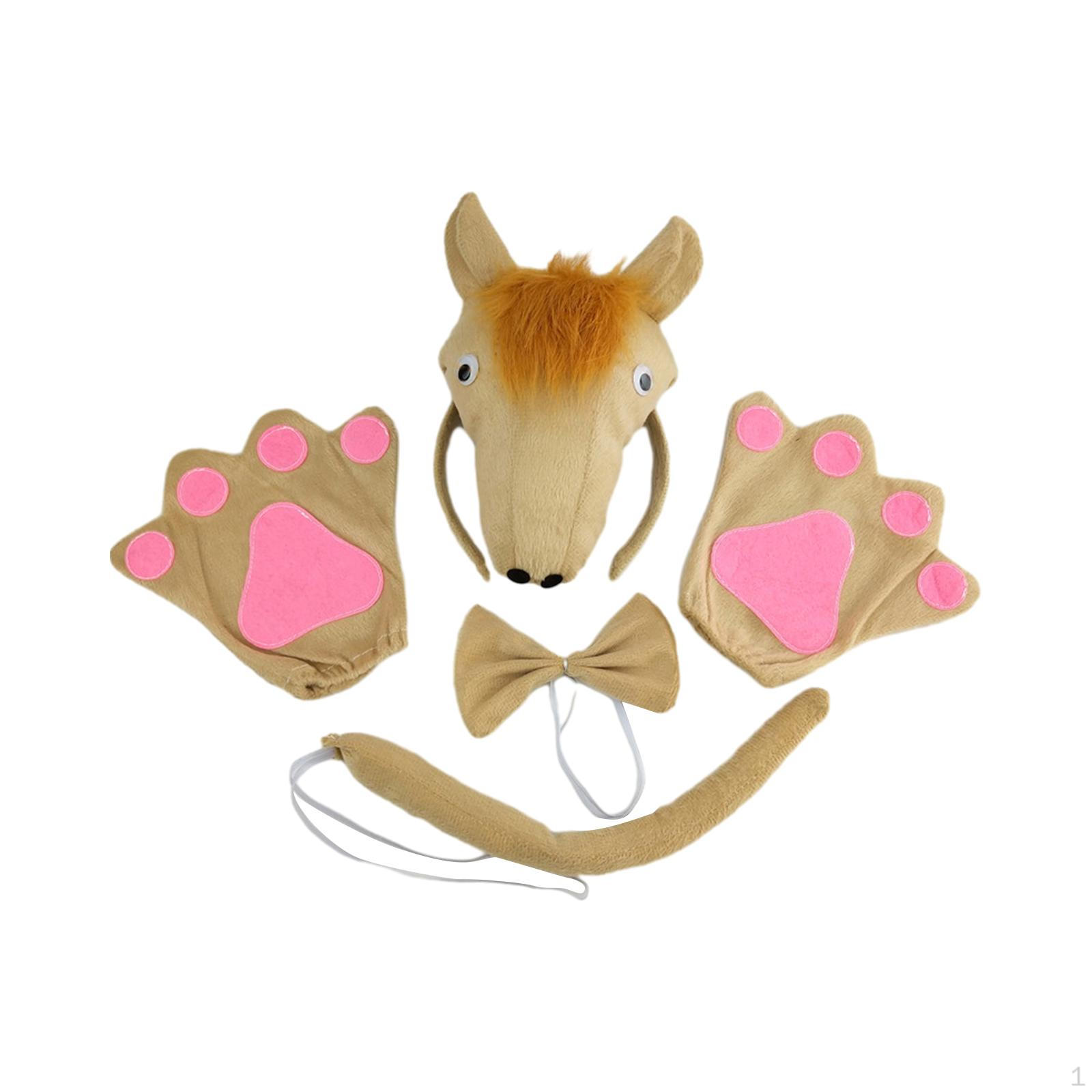 

Аксессуары для костюмов животных и лошадей, набор для косплея, нарядный головной убор, эластичный ремешок, необычные