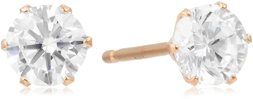 ESTELLE 18K Pink Gold Cubic Zirconia Earrings (M) 0231-3435-0018-0000