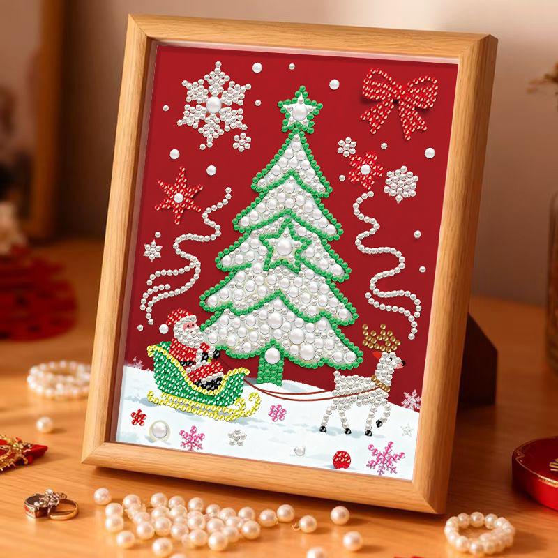 Year of The Horse Pearl Painting DIY God of Wealth Self-adhesive Handmade Sunflower Diamond Painting Wedding Decoration Painting for Friends