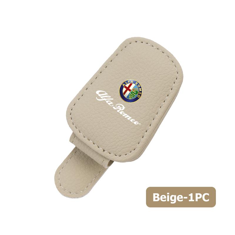 AGW1 Magnetic Car Glasses Holder Sunshade Platep Card Ticket Clip For Alfa Romeo 159 Giulietta Giulia 147 Mito 156 159 166 GT Stelvio
