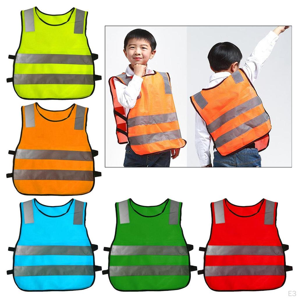 Child Safety Reflective Waistcoat Work Cycling Clothes