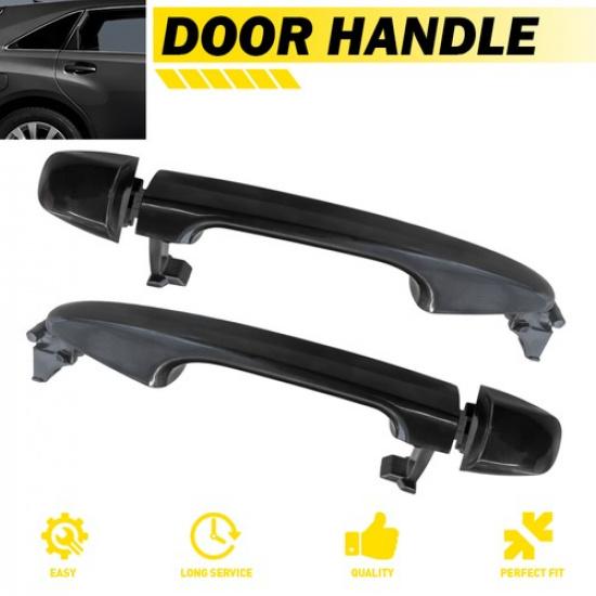 Exterior Outside Door Handle Rear Left Right fit 2009 to 2015 Toyota Venza Black