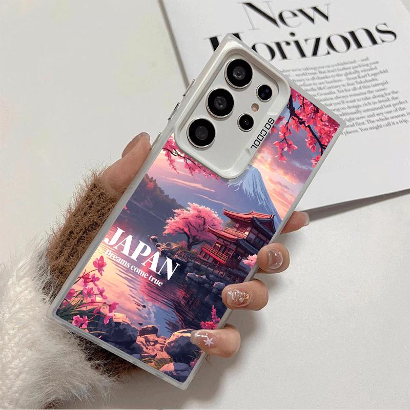 Osaka Tokyo Japan Scenery Soft Phone Case for Samsung Galaxy S24 S25 FE S26 Edge S23 Ultra S22 Plus S21 + Shockproof Cover Back