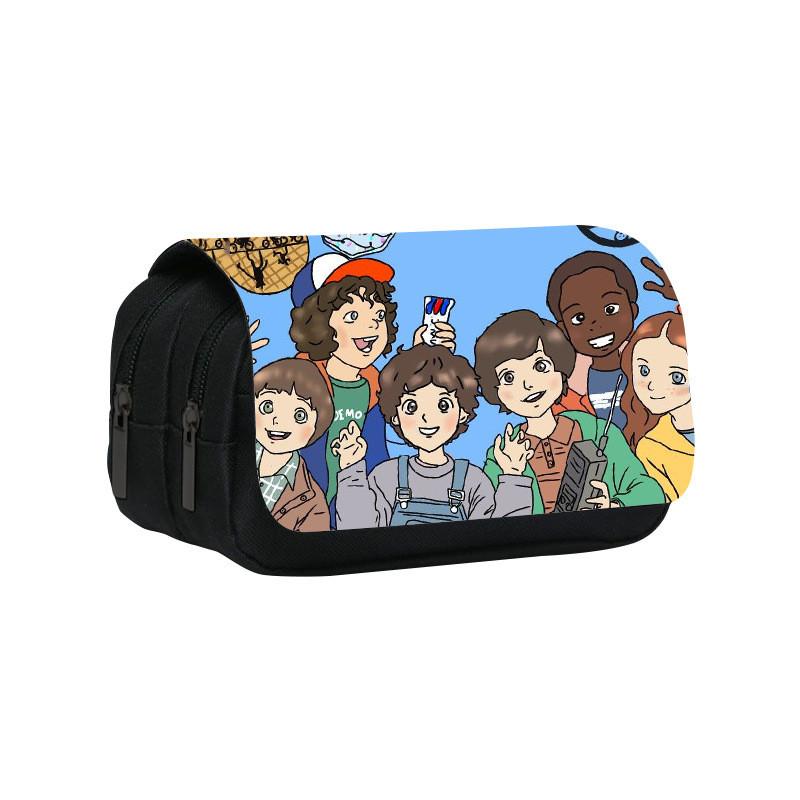 Double Layer Pencil Case With Large Capacity For Students And School Supplies