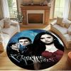 The Vampire Diaries Print Round Rug, Washable Floor Carpet, For Entryway Dorm Laundry Room Office Study, Home Decor Birthday Christmas Gift