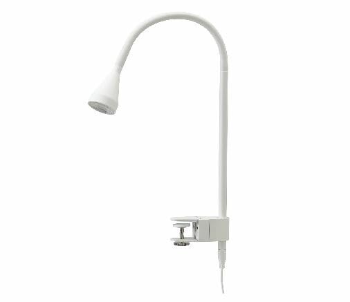 IKEA NAVLINGE LED Wall/Clip-on Spotlight, White (504.083.08)