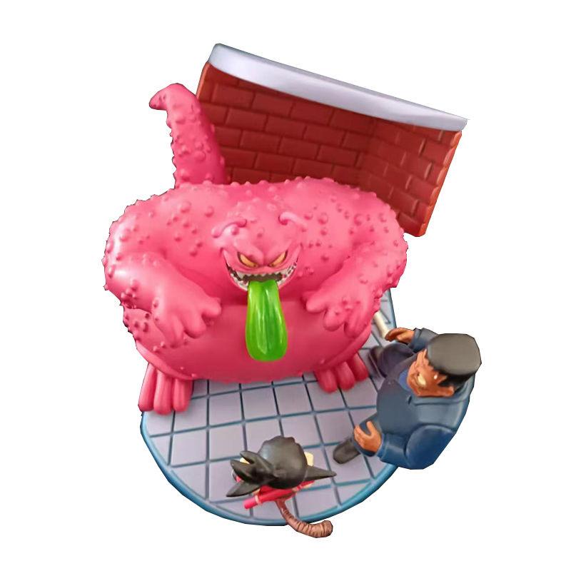 8cm Amine Drogan Boll Son Gocool Vs Buyou Figurine Red Ribbon Army Figure Pvc Action Figures Gk Statue Collection Model Toys Gifts