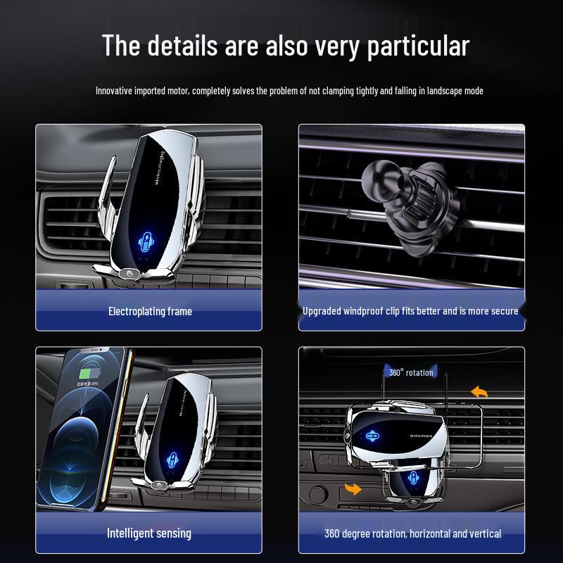 Magic Clip A2 Wireless Charging Car Phone Holder & Magnetic Mount