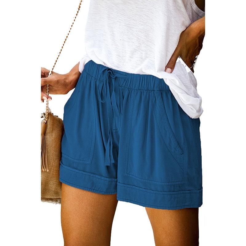 Womens Loose Mini Drawsing Shorts Ladies Loungewear Running Gym Plain Pants
