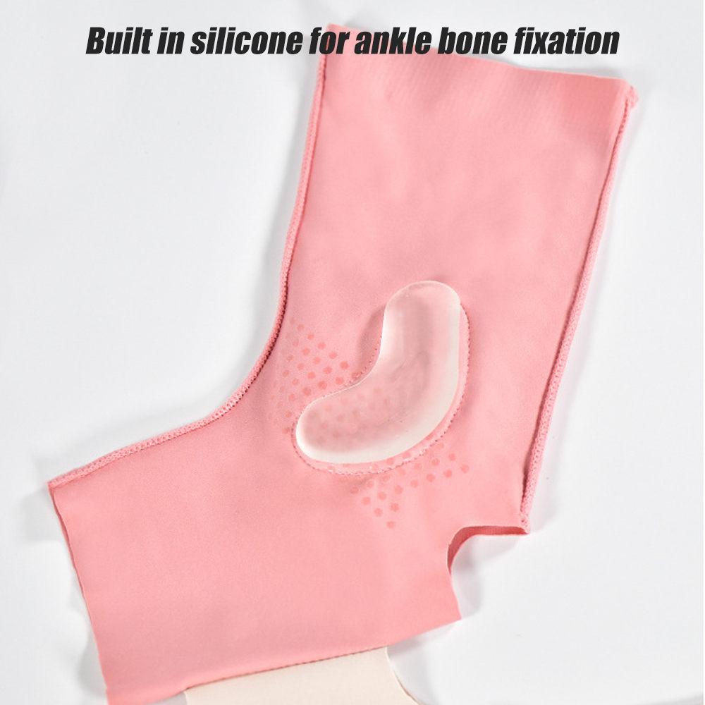 1Pcs Ankle Compression Support With Silicone Gel Pad, Adjustable Lightweight Ankle Brace for Injury Recovery, Joint Pain, Recovery