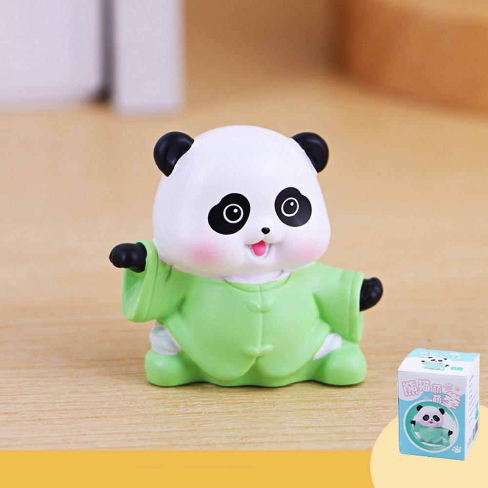 

Мультяшная кукла панда, украшение, смола, украшение животного, поделки, мини-фигурки панды, детские игрушки B