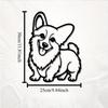 Adorable Corgi Metal Wall Art, Weather-Resistant Garden & Home Decor Gift