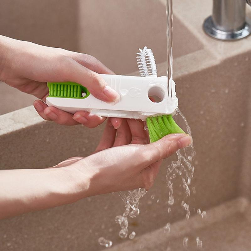 Four In One Cup Lid Brush, Portable Bottle Brush, Cleaning Brush Set, Cup Mouth Brush, Insulated Cup Brush, Cleaning Tool