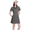 Semir Women's Retro Casual Summer Melard Solid Short Shirt Dress
