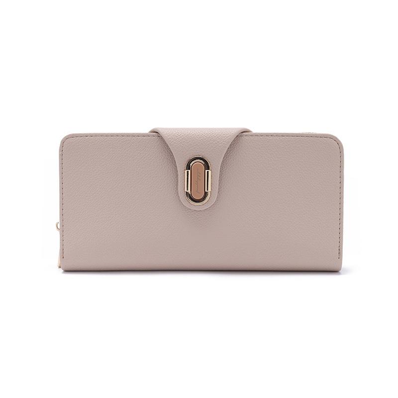 Wallet Long Versatile Buckle Folding Mobile Wallet with Multiple Card Slots  Ticket Holders