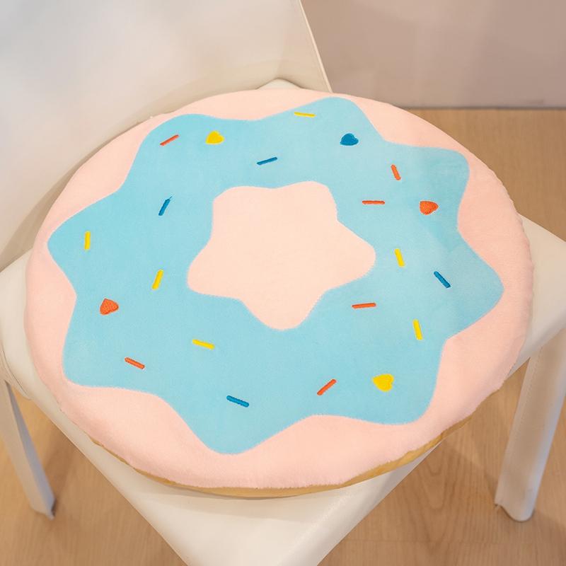 Non-Toxic 40Cm Donut Theme Pillow Sofa Cushion Soft Colorful Sweety Doughnut Office Home Bedroom Chair Cushion Happy Children Birthday Gifts